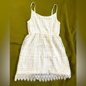 H&M White Eyelet Sundress Size S